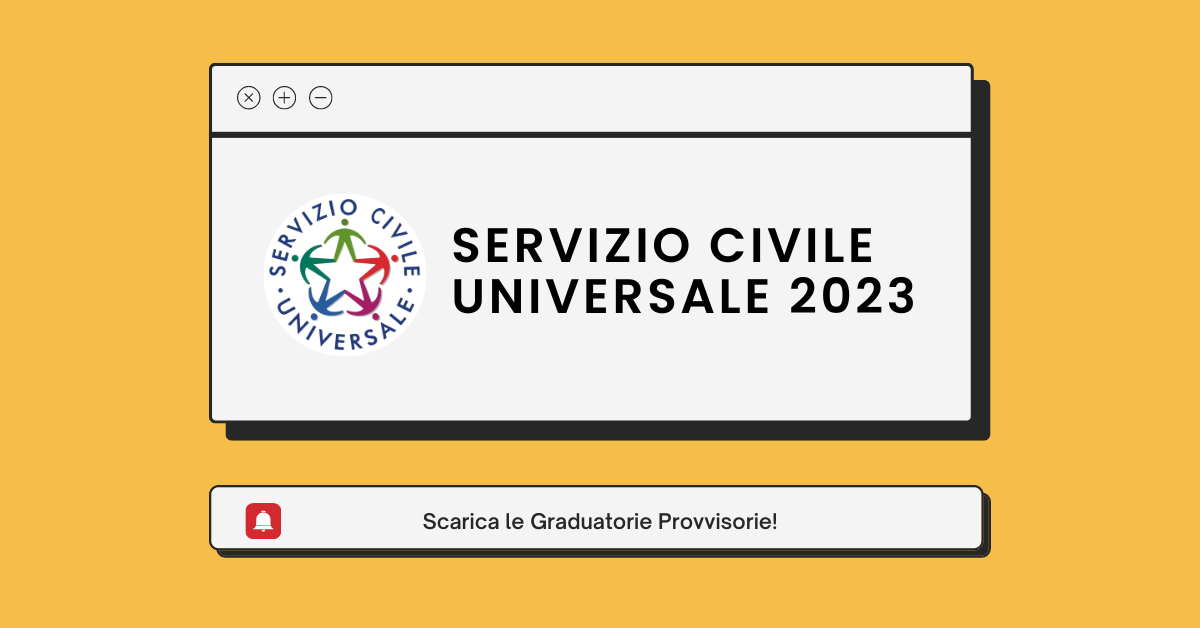 Servizio Civile Universale 2023, ecco le graduatorie provvisorie