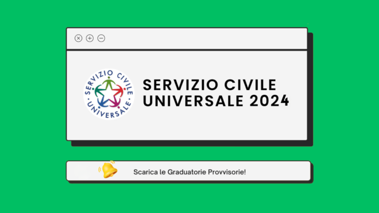 Servizio Civile Universale 2024, ecco le graduatorie provvisorie